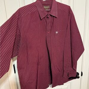 Ariat Burgundy Patterned Shirt